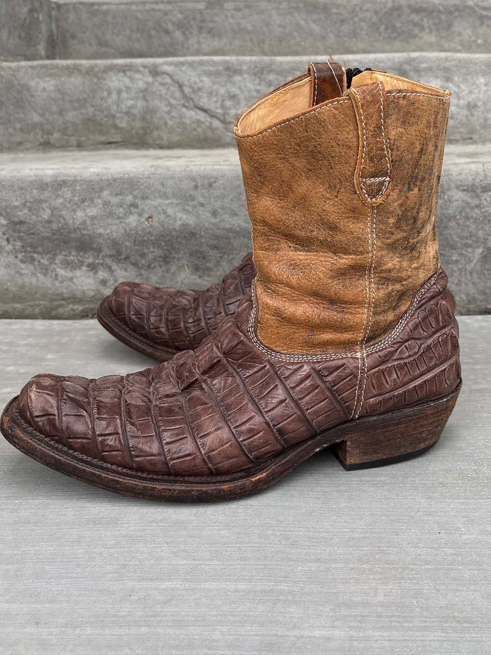 Vintage Rogers Boots Rudel Mens 11 E Leather Western